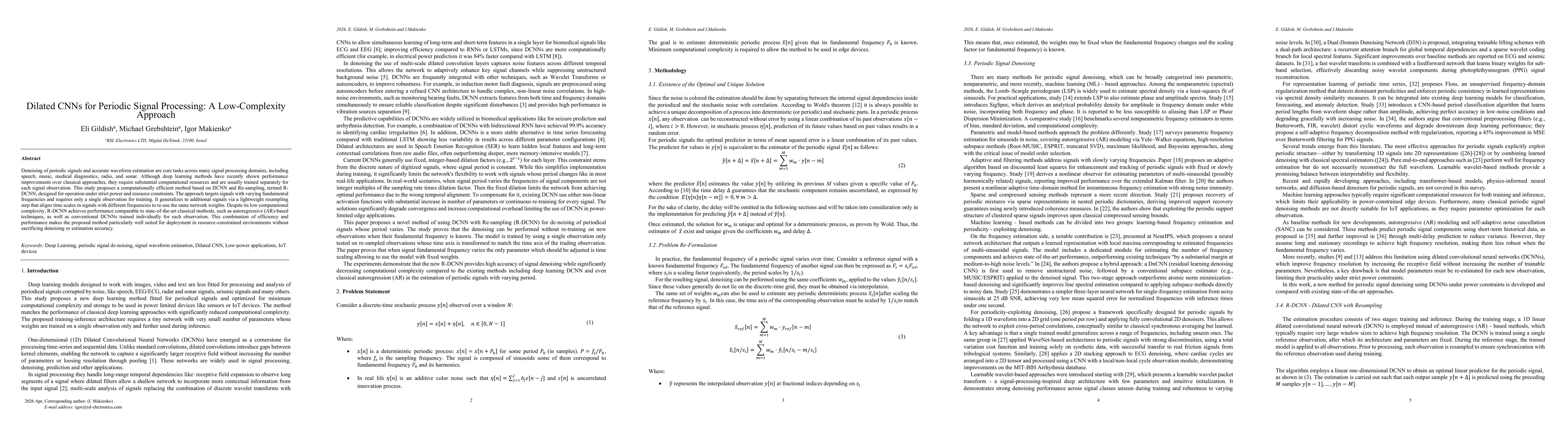Thumbnail for Dilated CNNs for Periodic Signal Processing: A Low-Complexity Approach