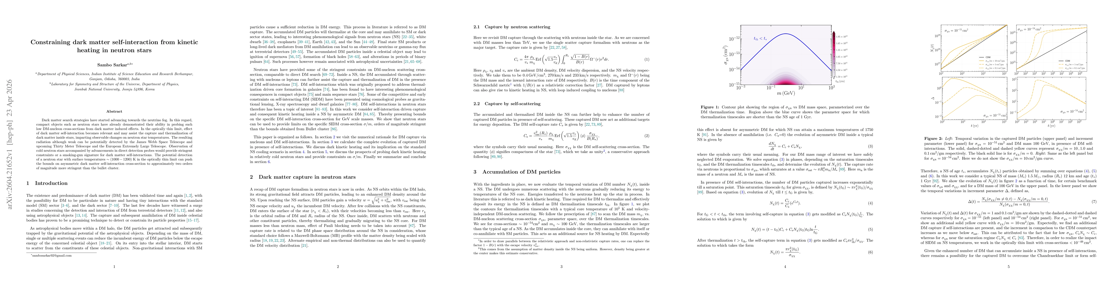 Thumbnail for Constraining dark matter self-interaction from kinetic heating in neutron stars