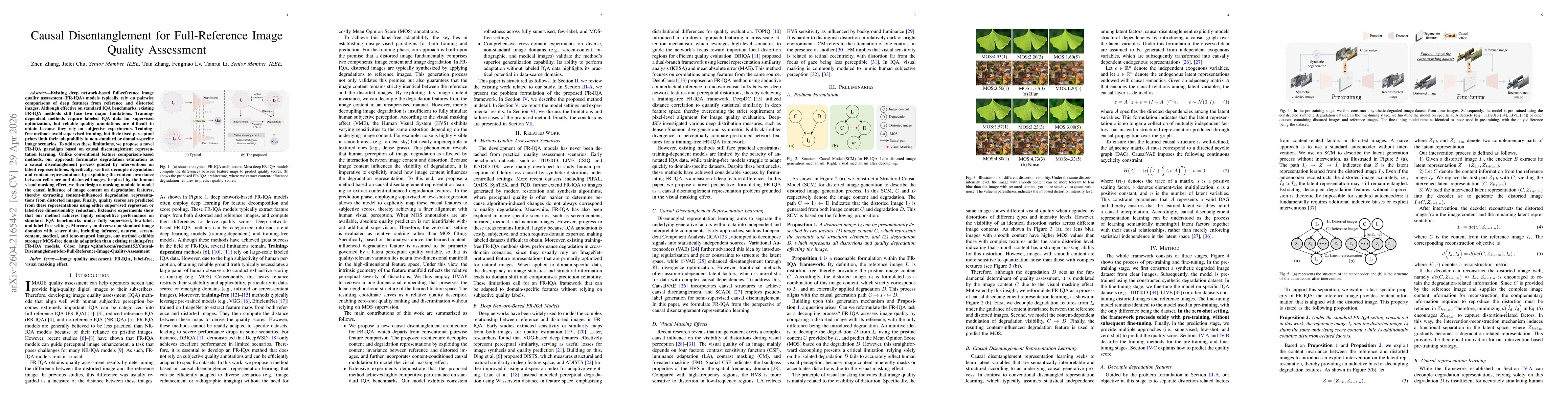 Thumbnail for Causal Disentanglement for Full-Reference Image Quality Assessment