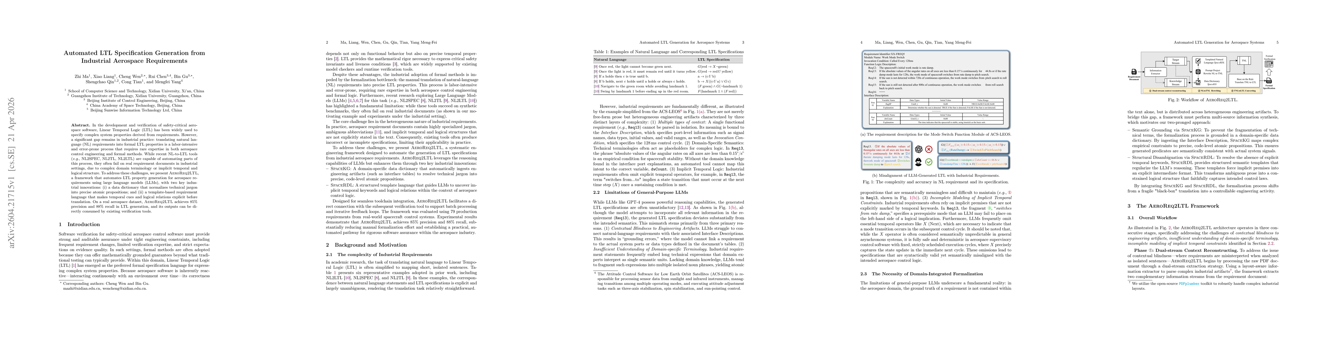 Thumbnail for Automated LTL Specification Generation from Industrial Aerospace Requirements