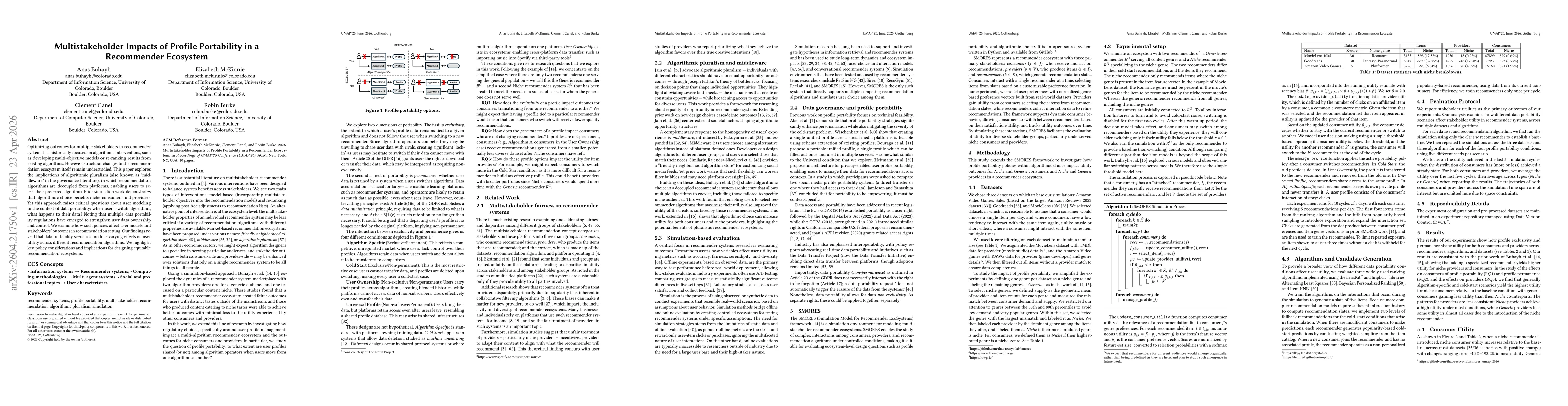 Thumbnail for Multistakeholder Impacts of Profile Portability in a Recommender Ecosystem
