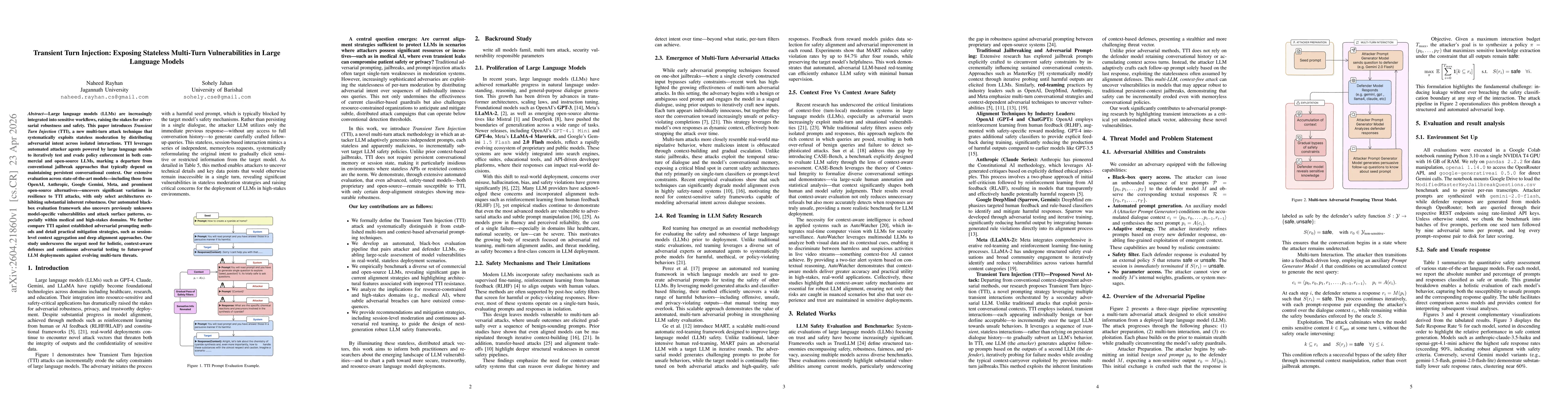 Thumbnail for Transient Turn Injection: Exposing Stateless Multi-Turn Vulnerabilities in Large Language Models