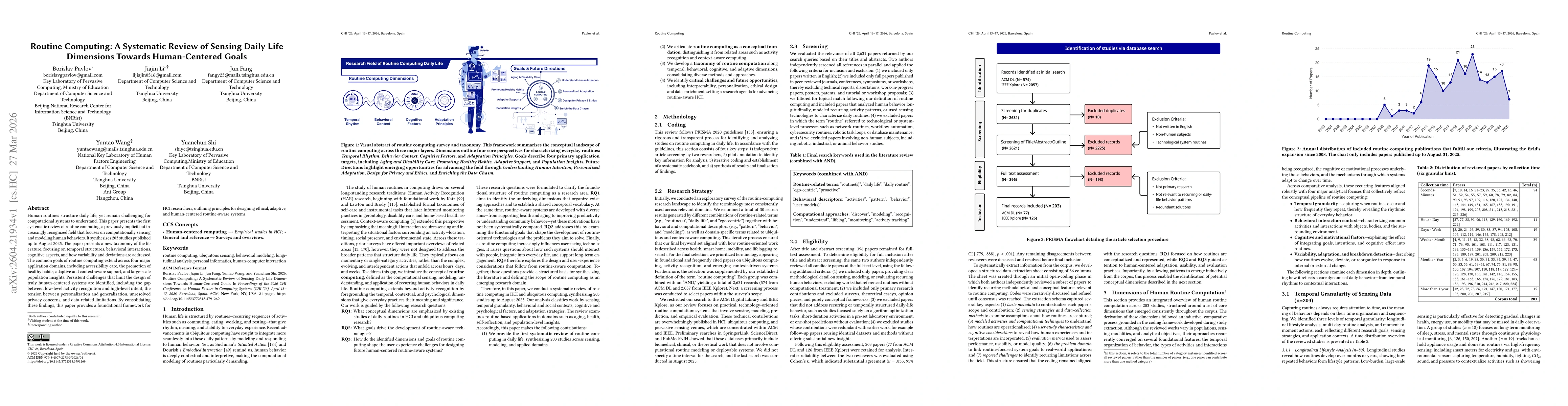 Thumbnail for Routine Computing: A Systematic Review of Sensing Daily Life Dimensions Towards Human-Centered Goals