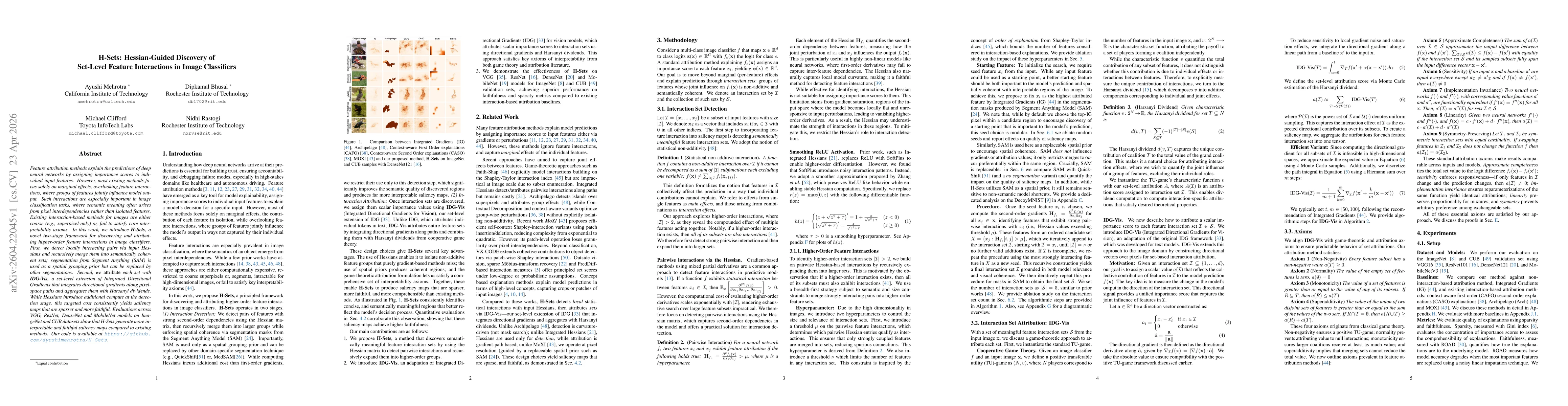 Thumbnail for H-Sets: Hessian-Guided Discovery of Set-Level Feature Interactions in Image Classifiers