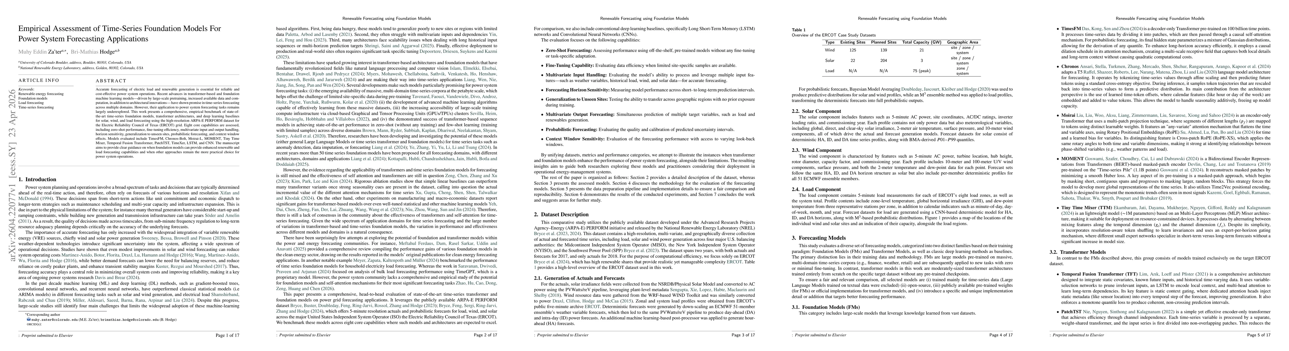 Thumbnail for Empirical Assessment of Time-Series Foundation Models For Power System Forecasting Applications