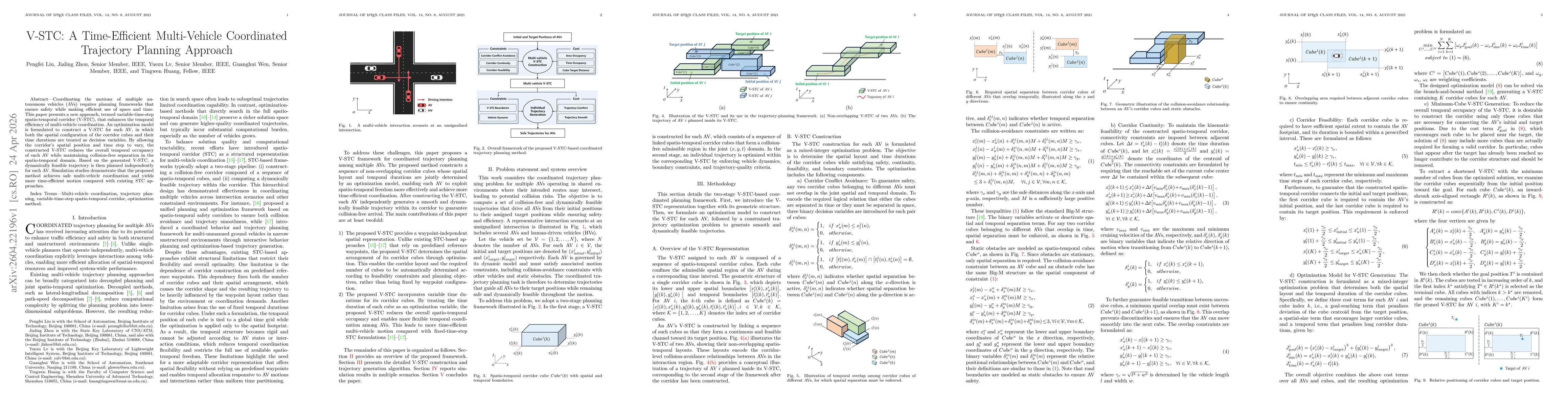 Thumbnail for V-STC: A Time-Efficient Multi-Vehicle Coordinated Trajectory Planning Approach