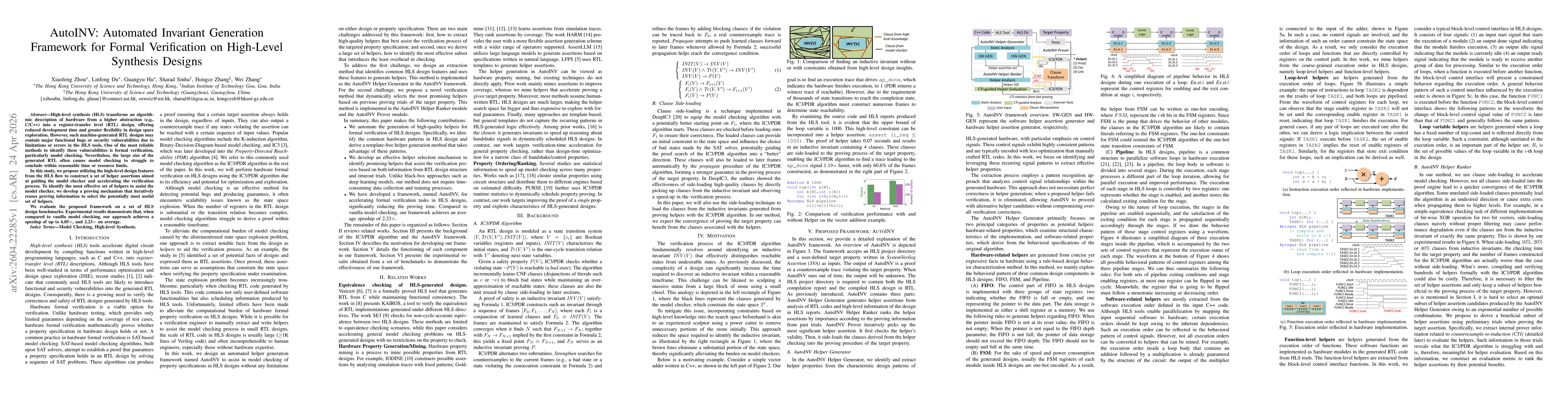 Thumbnail for AutoINV: Automated Invariant Generation Framework for Formal Verification on High-Level Synthesis Designs