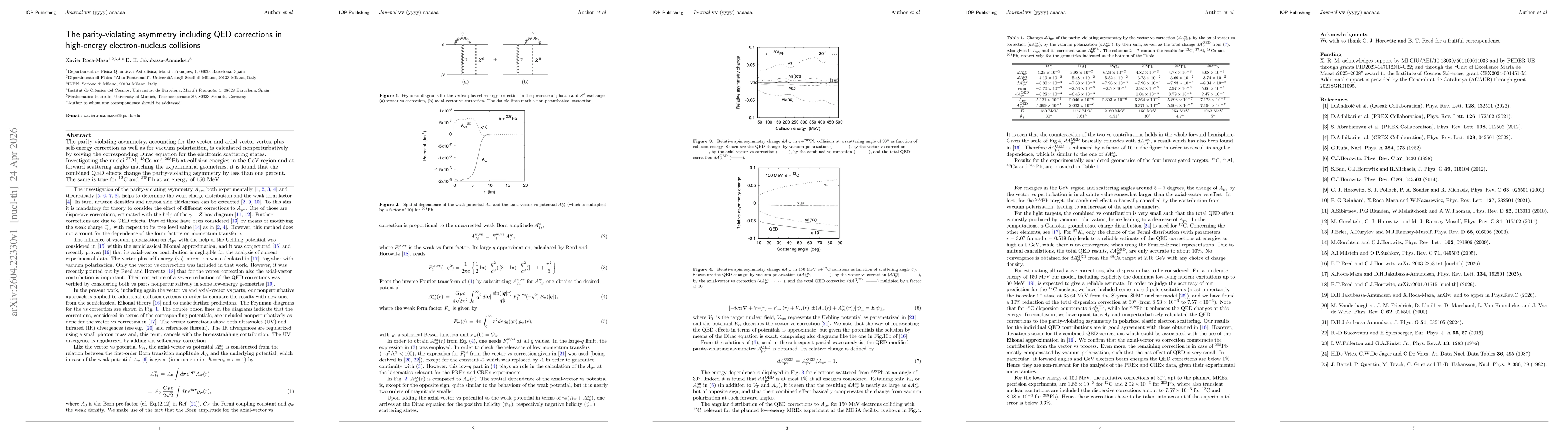 Thumbnail for The parity-violating asymmetry including QED corrections in high-energy electron-nucleus collisions