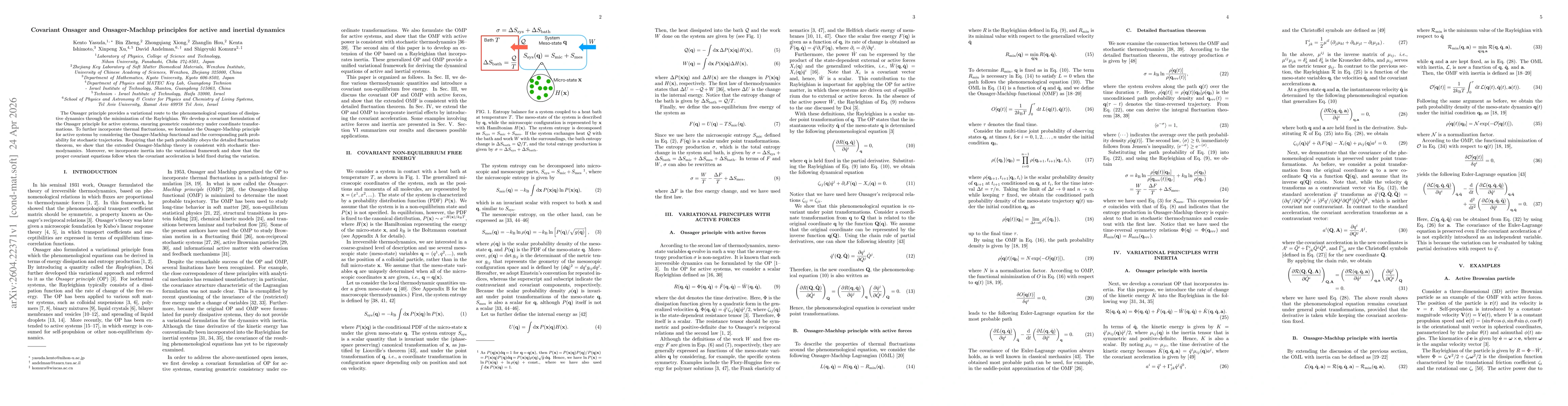 Thumbnail for Covariant Onsager and Onsager-Machlup principles for active and inertial dynamics