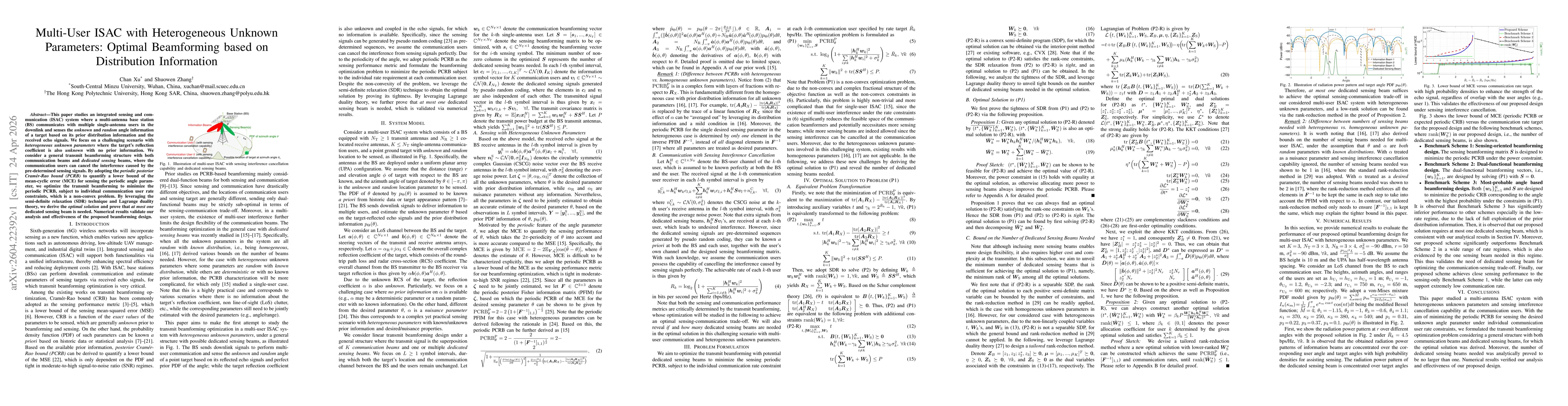 Thumbnail for Multi-User ISAC with Heterogeneous Unknown Parameters: Optimal Beamforming based on Distribution Information