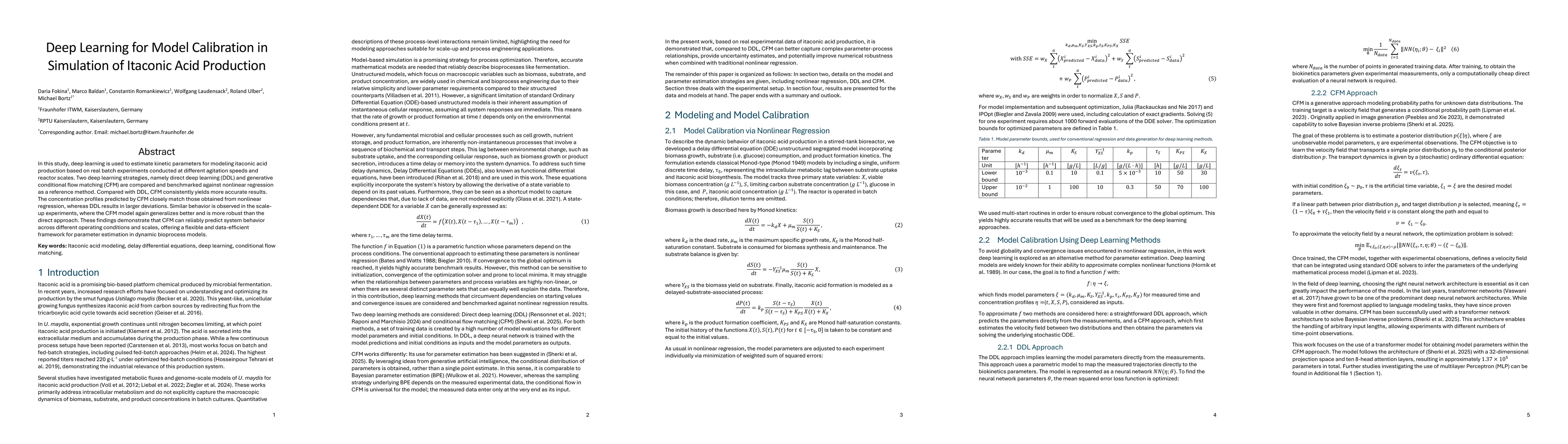 Thumbnail for Deep Learning for Model Calibration in Simulation of Itaconic Acid Production