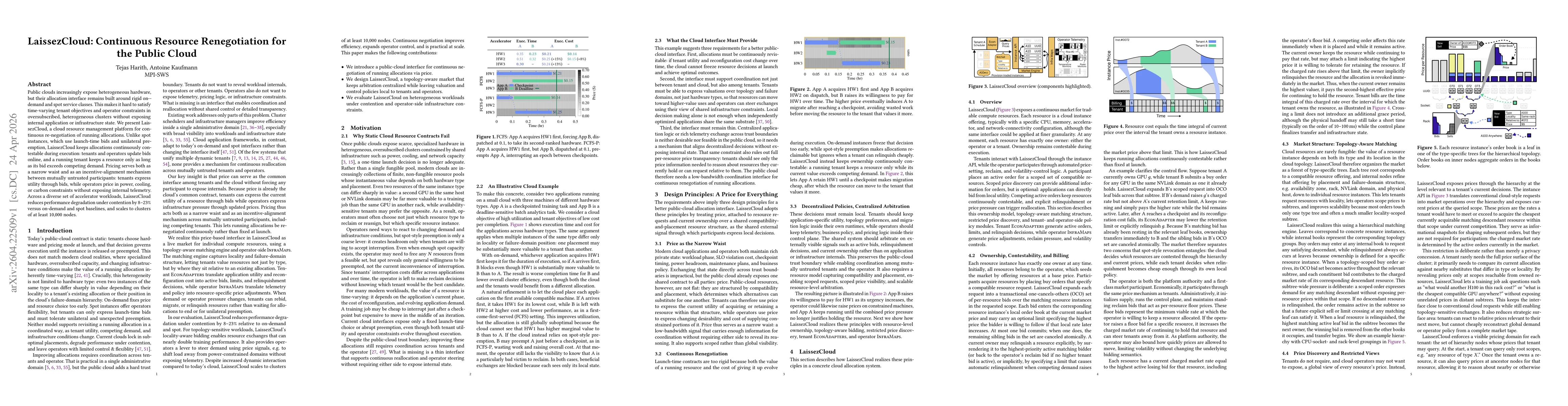 Thumbnail for LaissezCloud: Continuous Resource Renegotiation for the Public Cloud