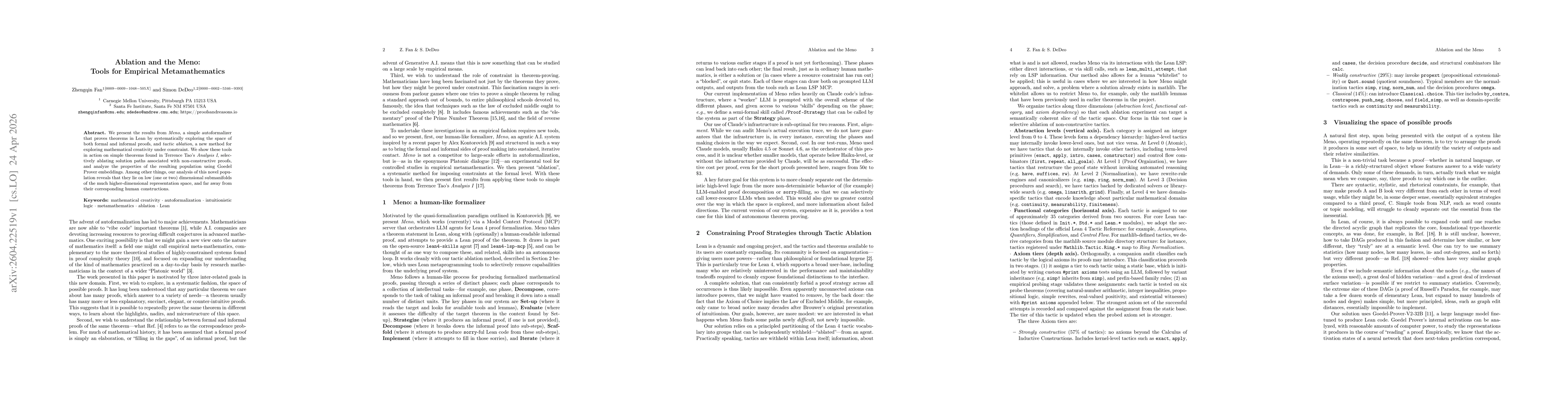 Thumbnail for Ablation and the Meno: Tools for Empirical Metamathematics
