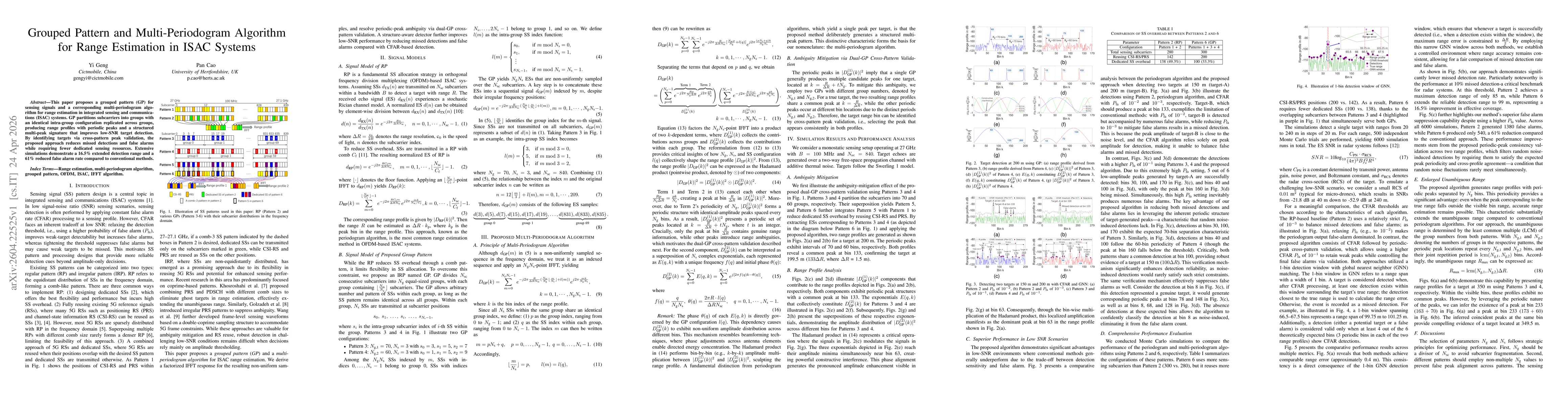 Thumbnail for Grouped Pattern and Multi-Periodogram Algorithm for Range Estimation in ISAC Systems