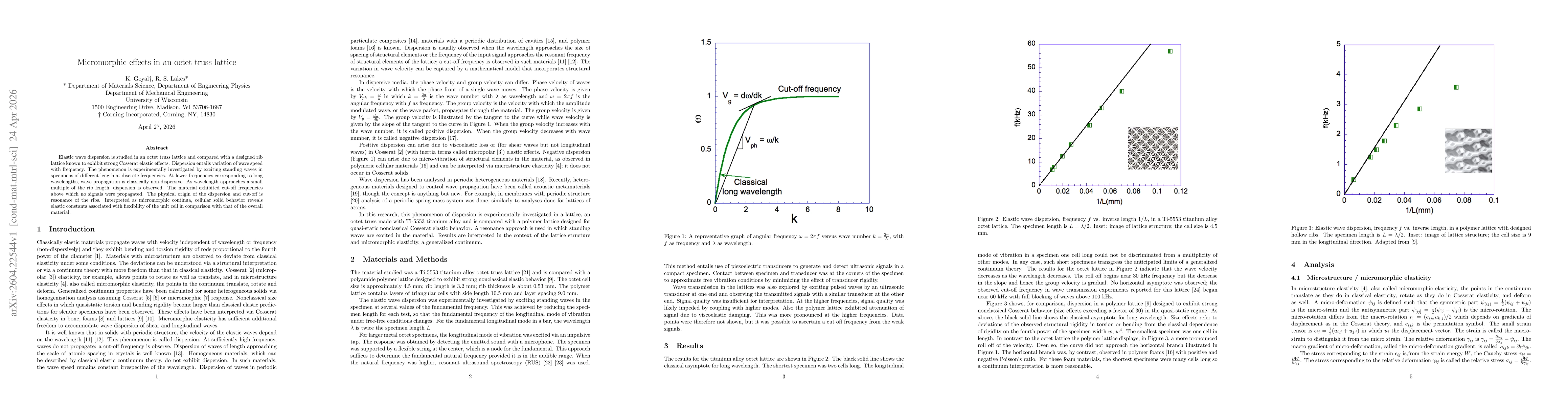 Thumbnail for Micromorphic effects in an octet truss lattice