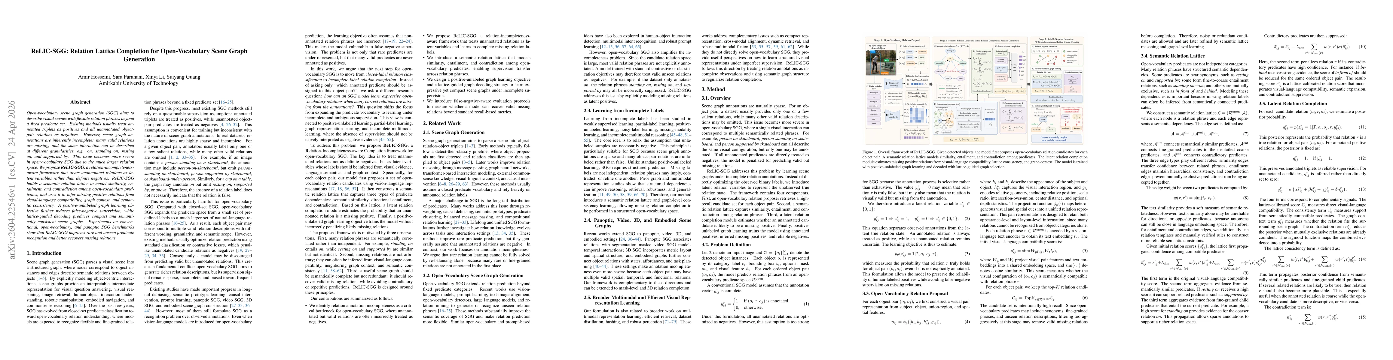 Thumbnail for ReLIC-SGG: Relation Lattice Completion for Open-Vocabulary Scene Graph Generation