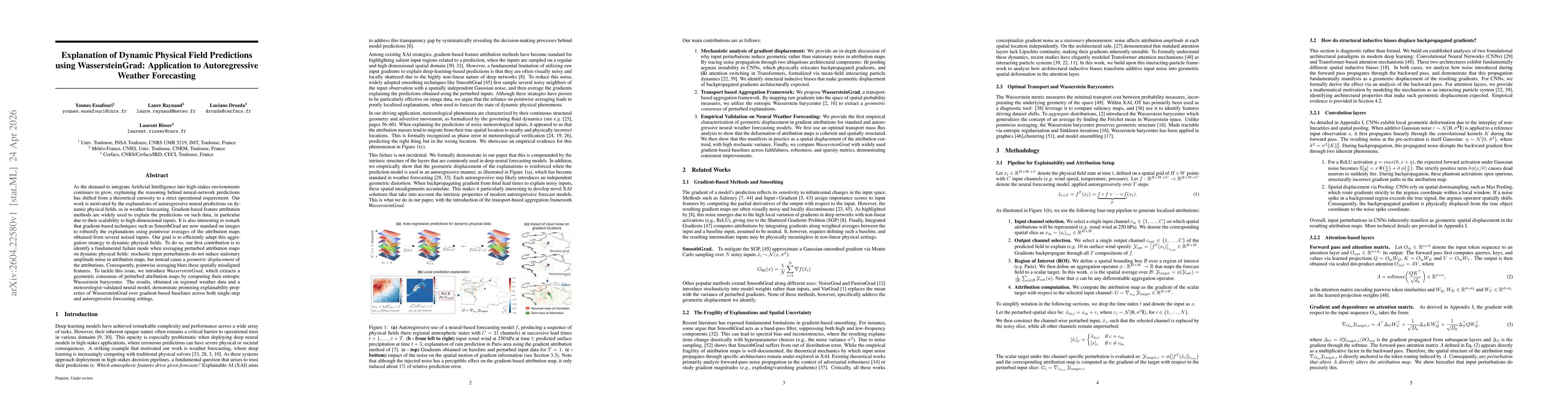 Thumbnail for Explanation of Dynamic Physical Field Predictions using WassersteinGrad: Application to Autoregressive Weather Forecasting
