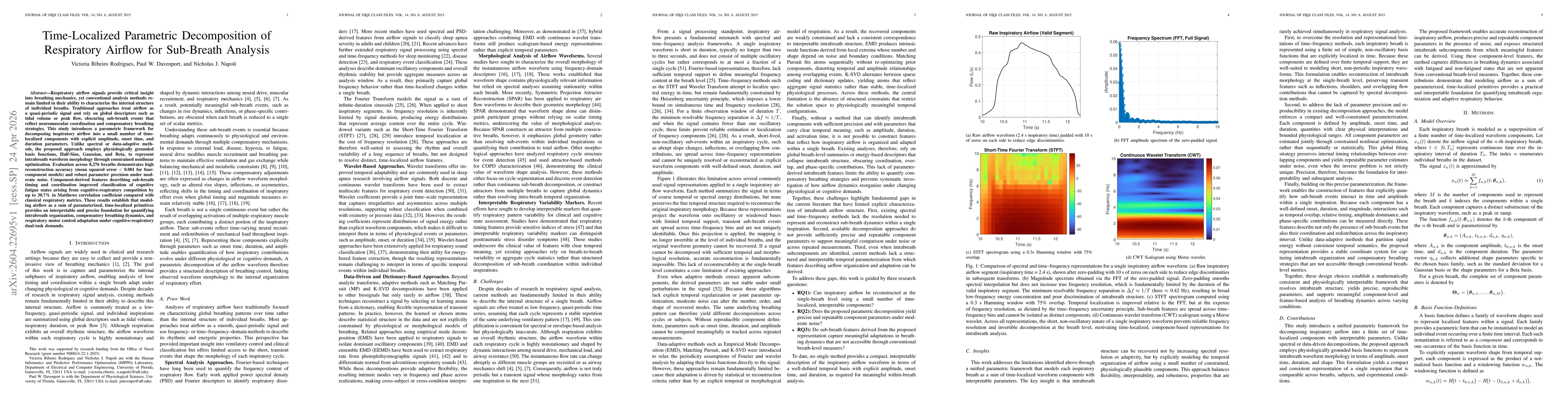 Thumbnail for Time-Localized Parametric Decomposition of Respiratory Airflow for Sub-Breath Analysis