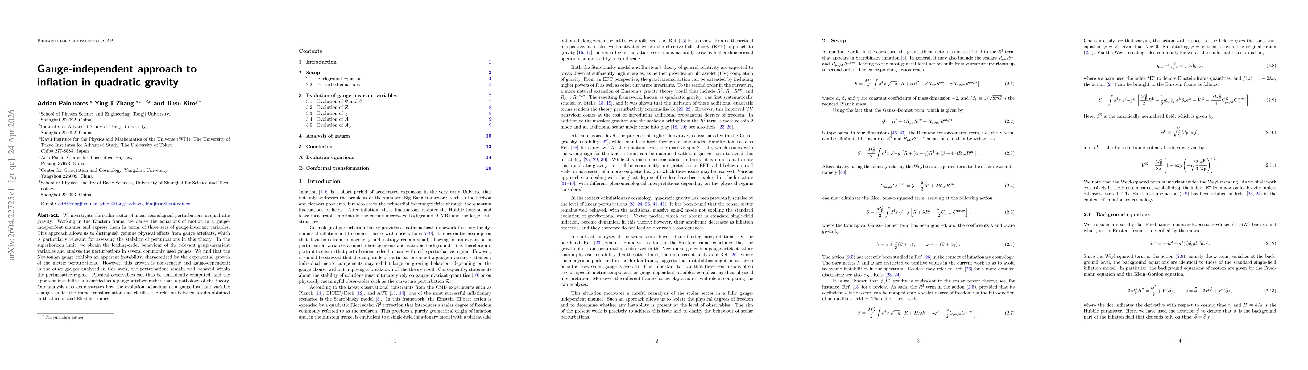 Thumbnail for Gauge-independent approach to inflation in quadratic gravity
