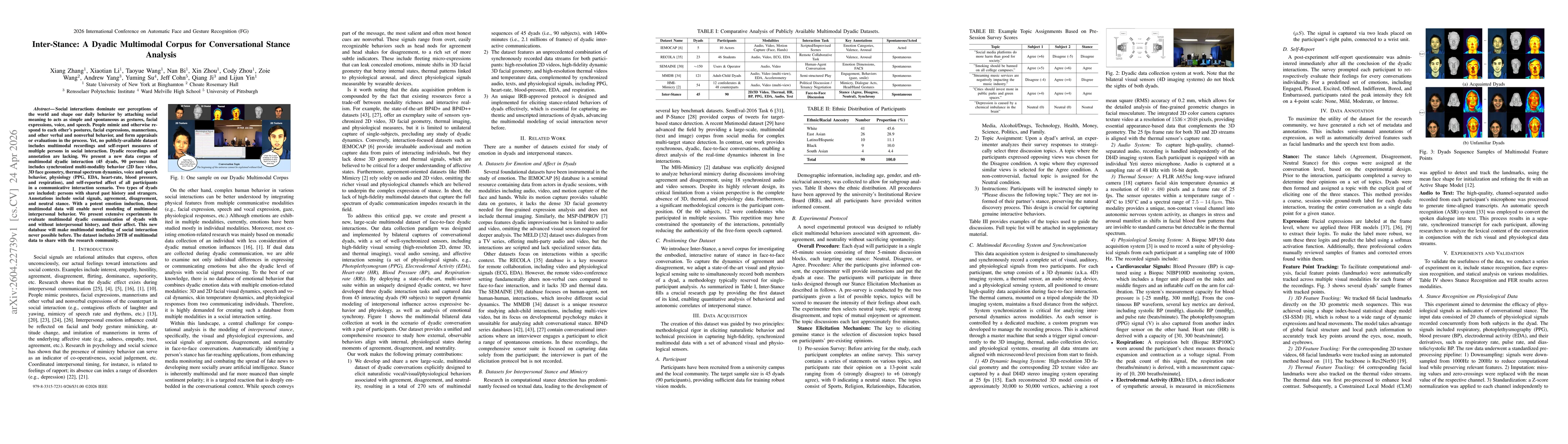 Thumbnail for Inter-Stance: A Dyadic Multimodal Corpus for Conversational Stance Analysis