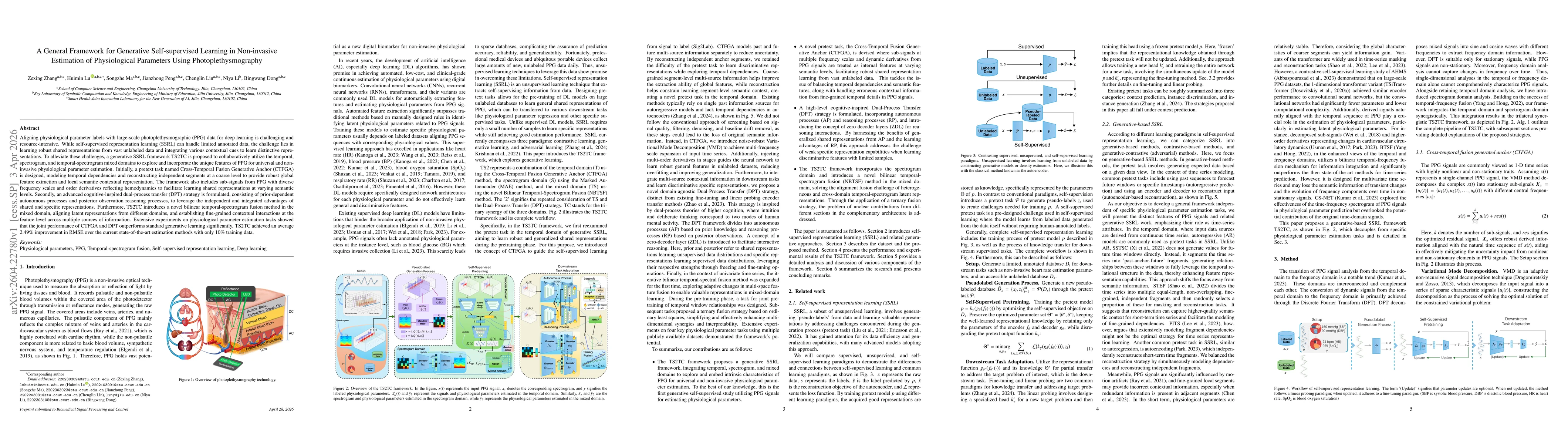 Thumbnail for A General Framework for Generative Self-supervised Learning in Non-invasive Estimation of Physiological Parameters Using Photoplethysmography