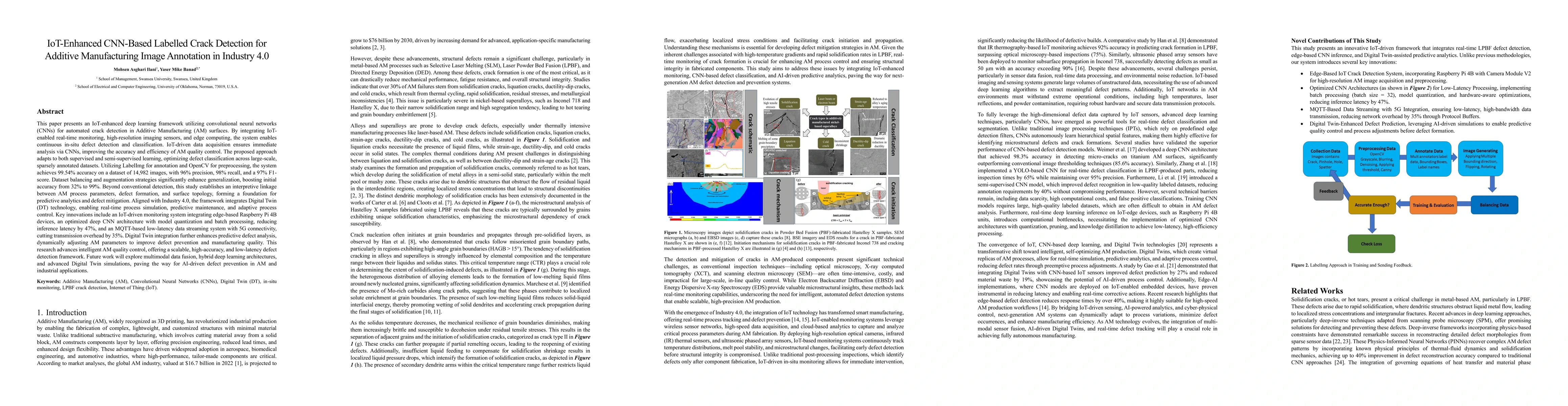 Thumbnail for IoT-Enhanced CNN-Based Labelled Crack Detection for Additive Manufacturing Image Annotation in Industry 4.0