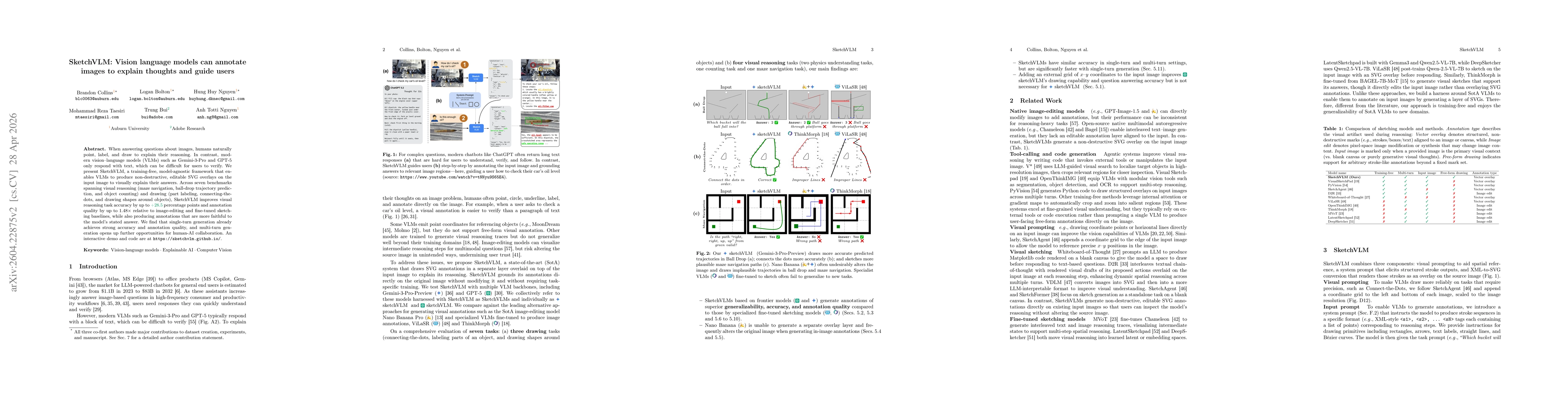 Thumbnail for SketchVLM: Vision language models can annotate images to explain thoughts and guide users