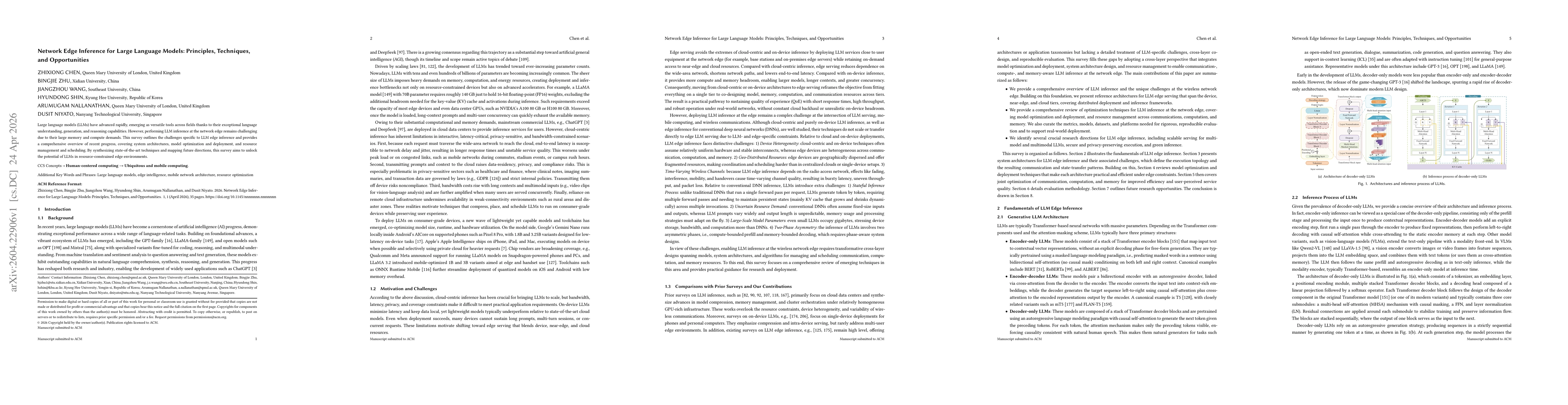Thumbnail for Network Edge Inference for Large Language Models: Principles, Techniques, and Opportunities
