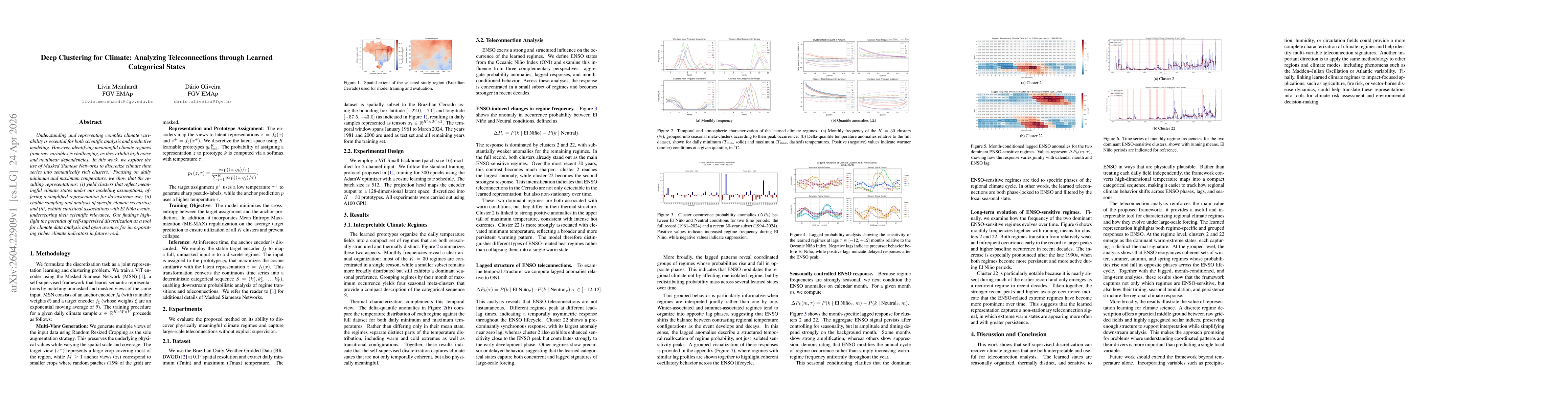 Thumbnail for Deep Clustering for Climate: Analyzing Teleconnections through Learned Categorical States