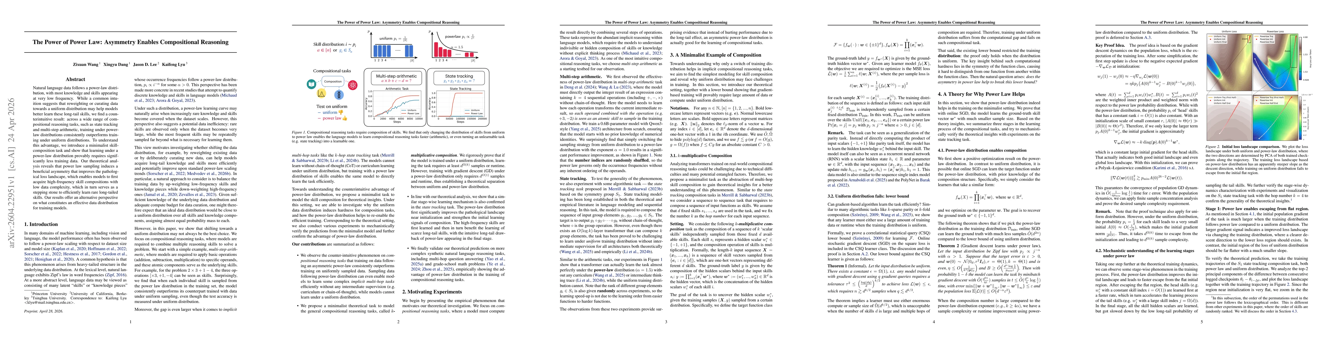 Thumbnail for The Power of Power Law: Asymmetry Enables Compositional Reasoning