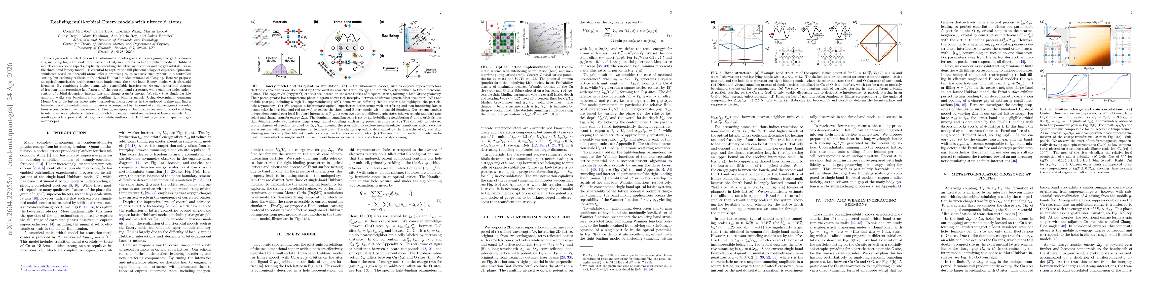 Thumbnail for Realizing multi-orbital Emery models with ultracold atoms