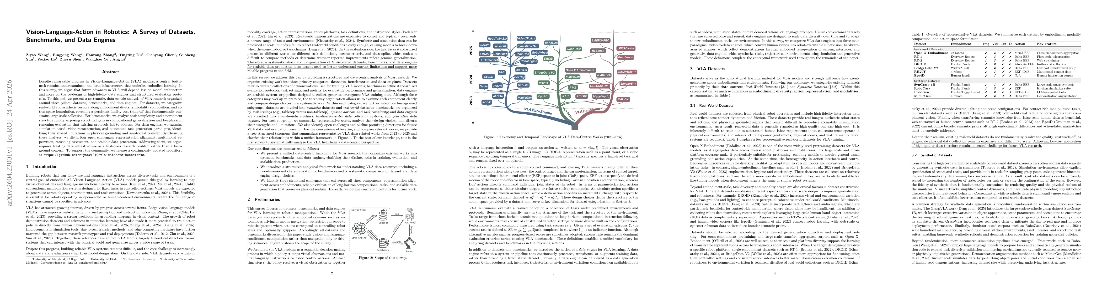 Thumbnail for Vision-Language-Action in Robotics: A Survey of Datasets, Benchmarks, and Data Engines