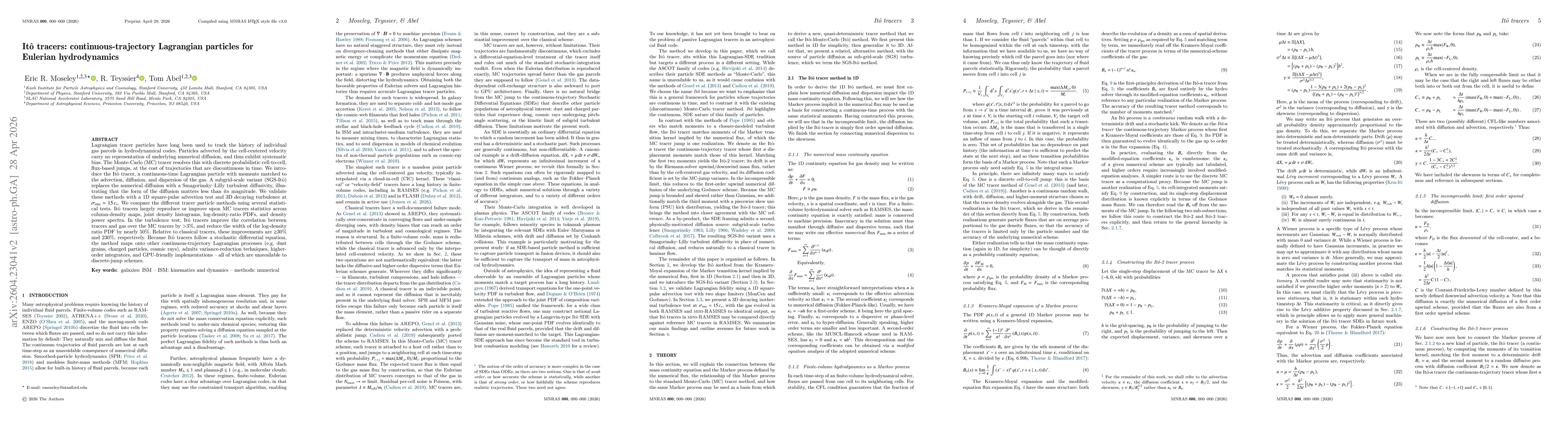 Thumbnail for Itô tracers: continuous-trajectory Lagrangian particles for Eulerian hydrodynamics