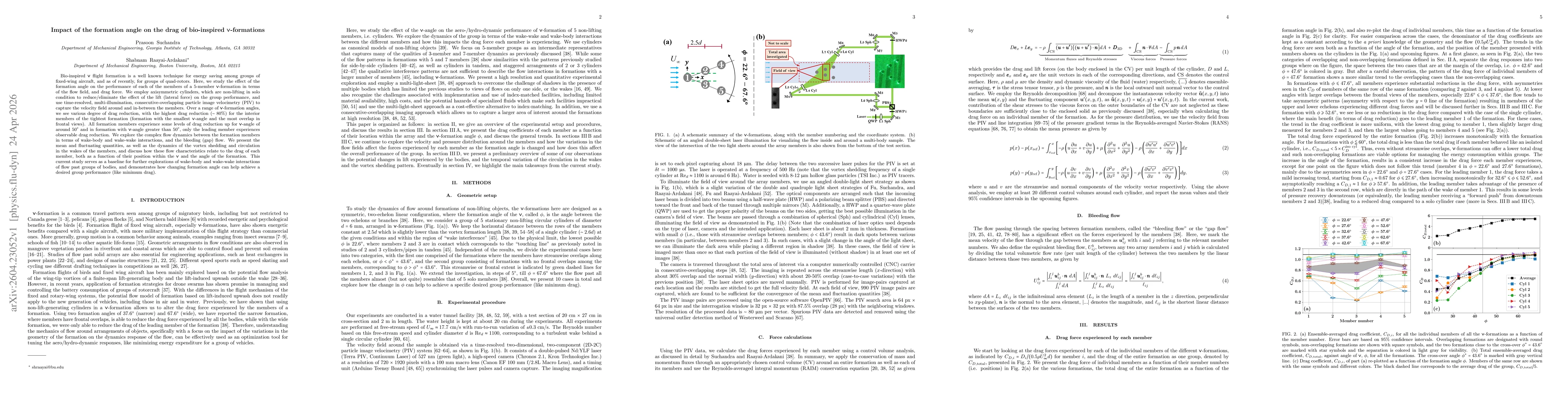 Thumbnail for Impact of the formation angle on the drag of bio-inspired $\pmb \vee$-formations