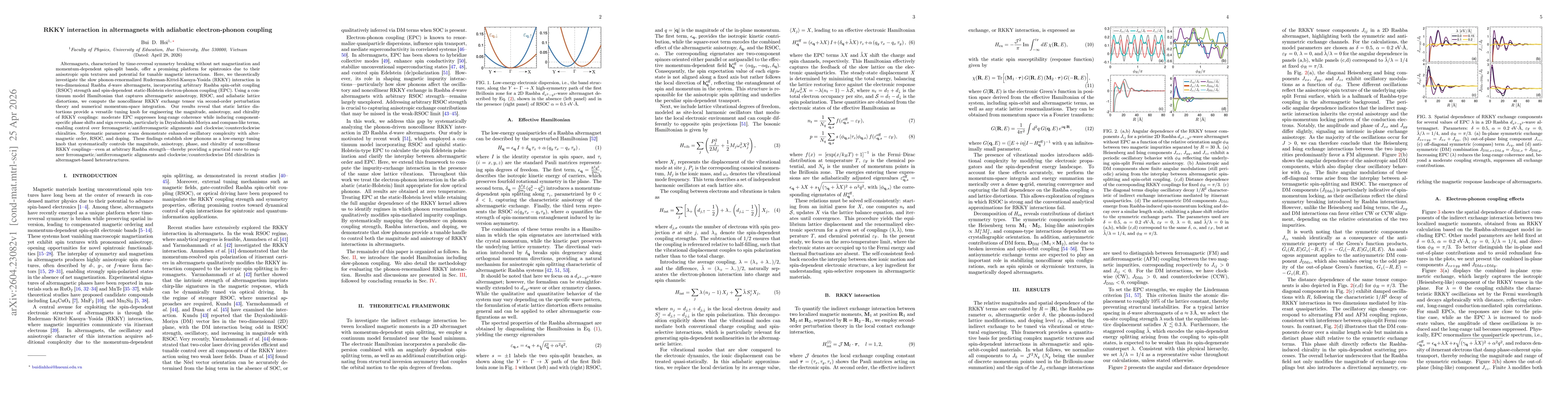 Thumbnail for RKKY interaction in altermagnets with adiabatic electron-phonon coupling