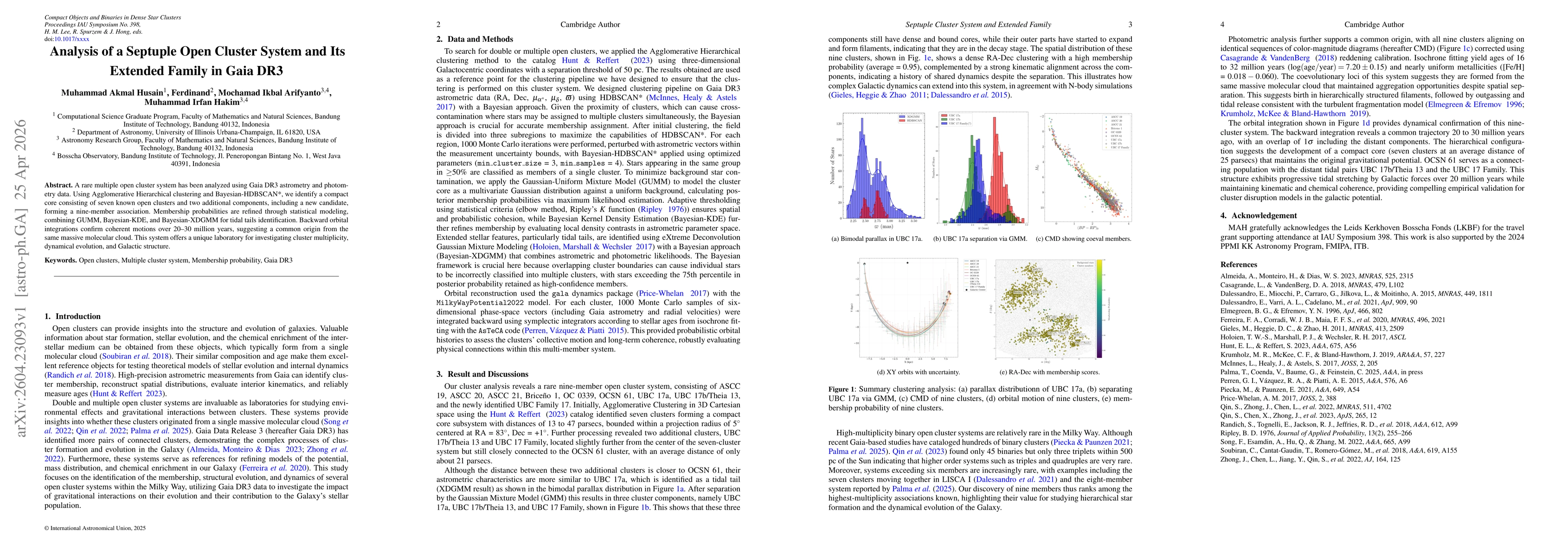 Thumbnail for Analysis of a Septuple Open Cluster System and Its Extended Family in Gaia DR3