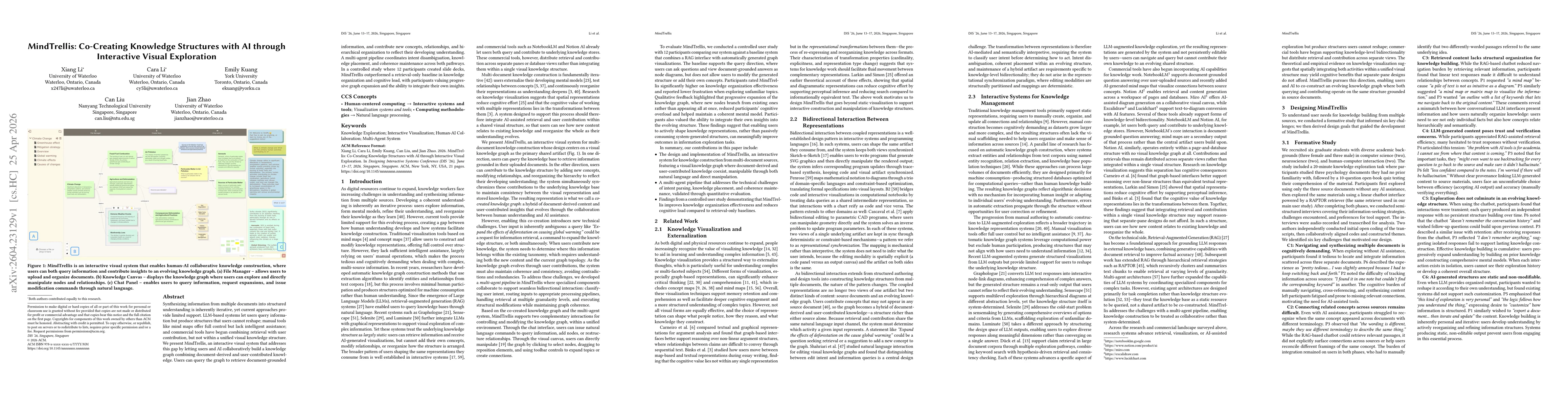 Thumbnail for MindTrellis: Co-Creating Knowledge Structures with AI through Interactive Visual Exploration