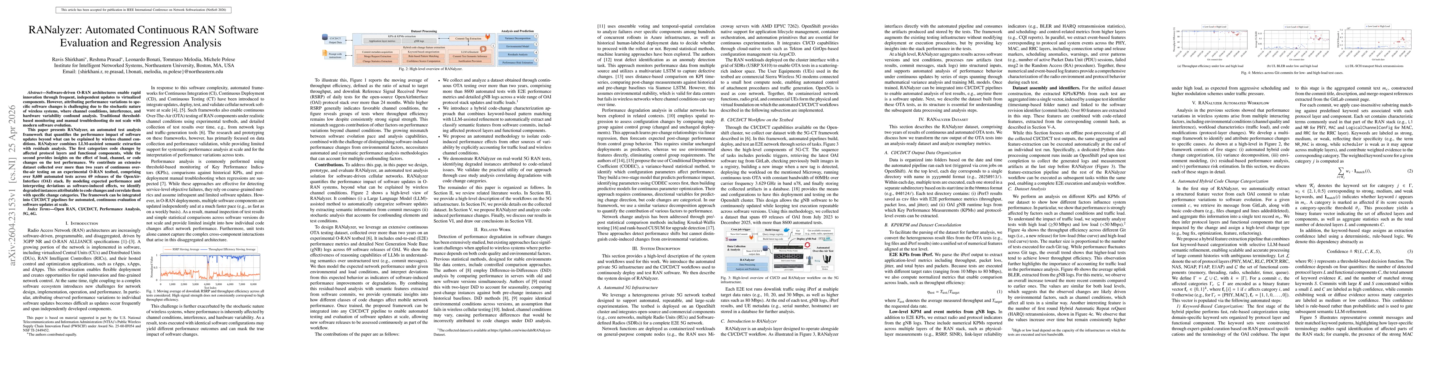 Thumbnail for RANalyzer: Automated Continuous RAN Software Evaluation and Regression Analysis
