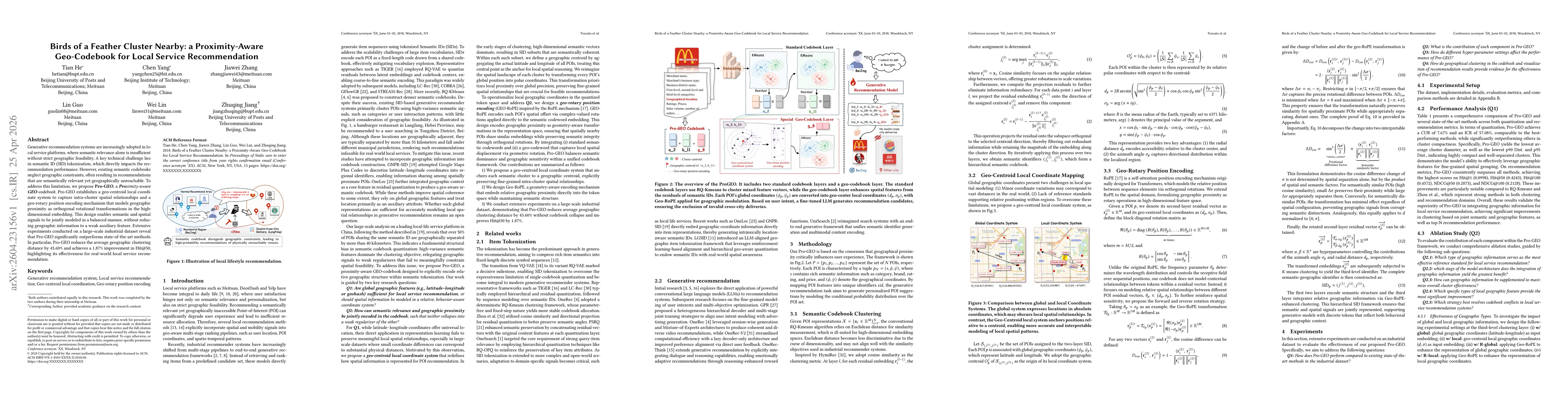 Thumbnail for Birds of a Feather Cluster Nearby: a Proximity-Aware Geo-Codebook for Local Service Recommendation