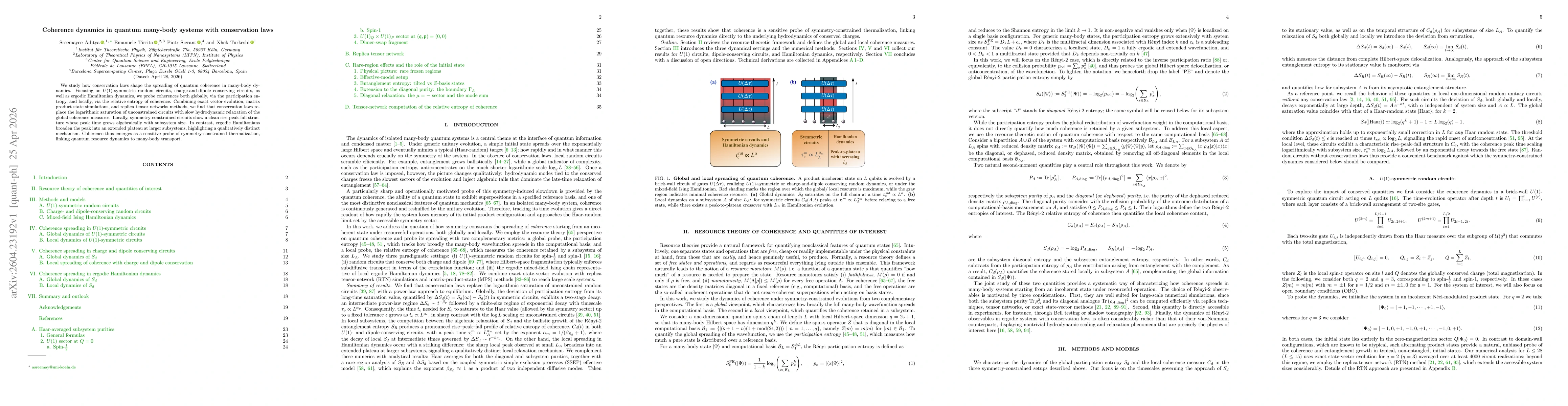 Thumbnail for Coherence dynamics in quantum many-body systems with conservation laws