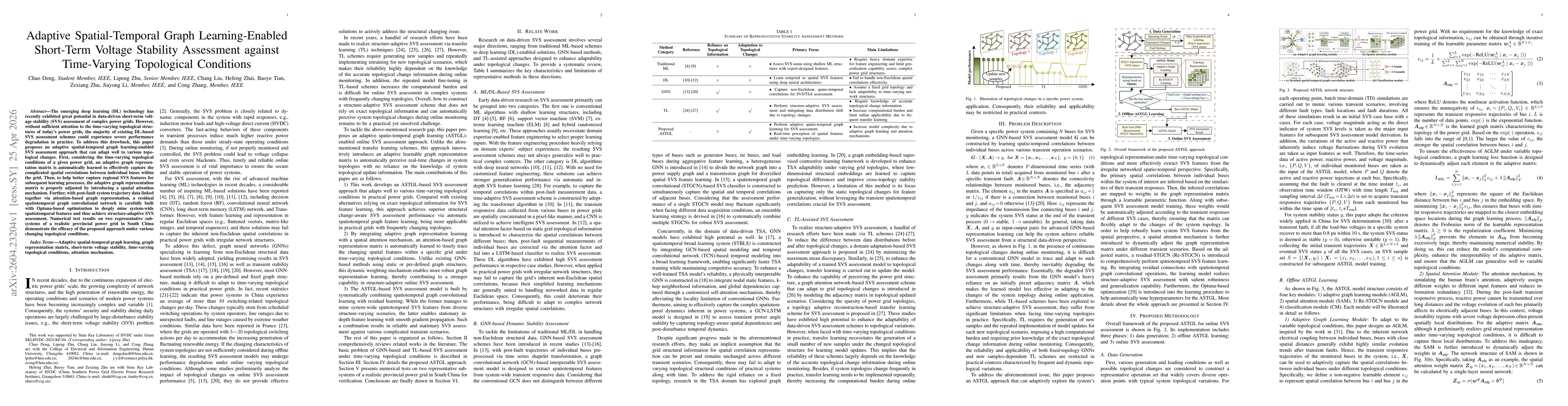 Thumbnail for Adaptive Spatial-Temporal Graph Learning-Enabled Short-Term Voltage Stability Assessment against Time-Varying Topological Conditions