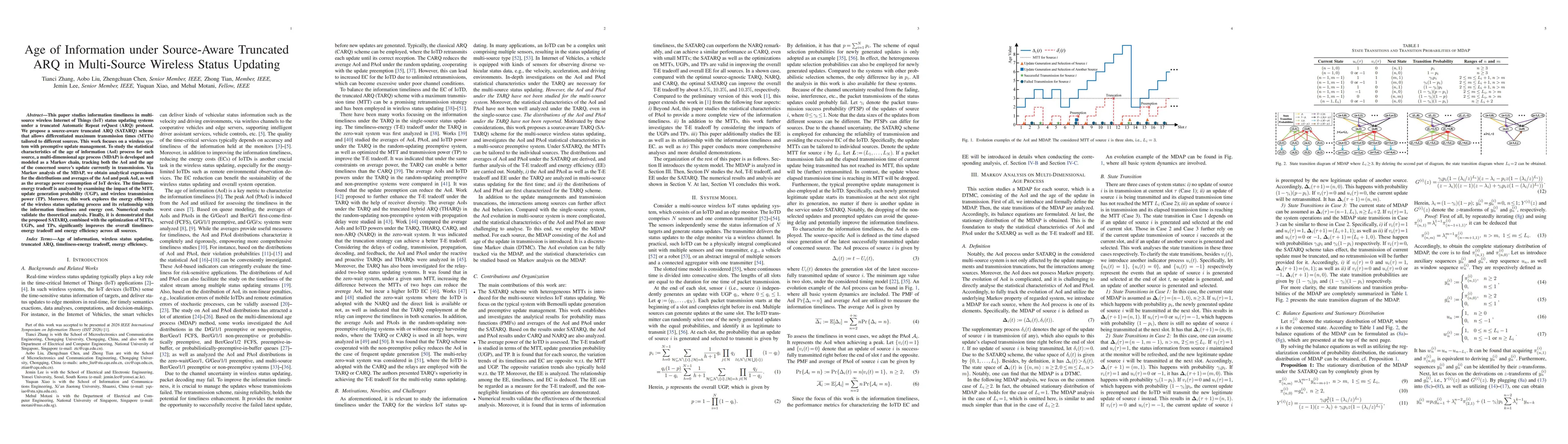 Thumbnail for Age of Information under Source-Aware Truncated ARQ in Multi-Source Wireless Status Updating