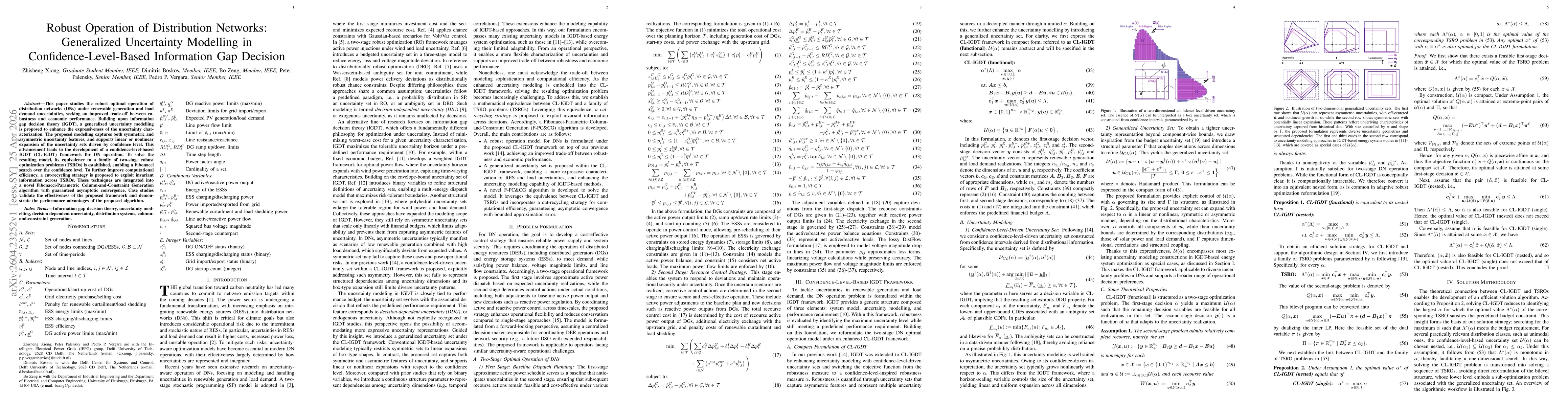 Thumbnail for Robust Operation of Distribution Networks: Generalized Uncertainty Modelling in Confidence-Level-Based Information Gap Decision