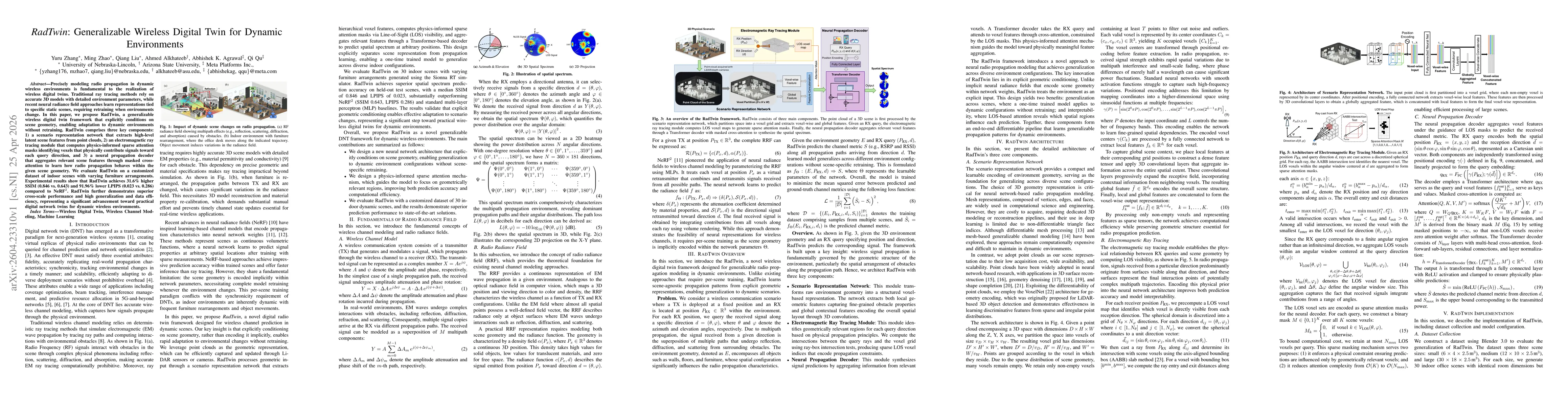 Thumbnail for RadTwin: Generalizable Wireless Digital Twin for Dynamic Environments