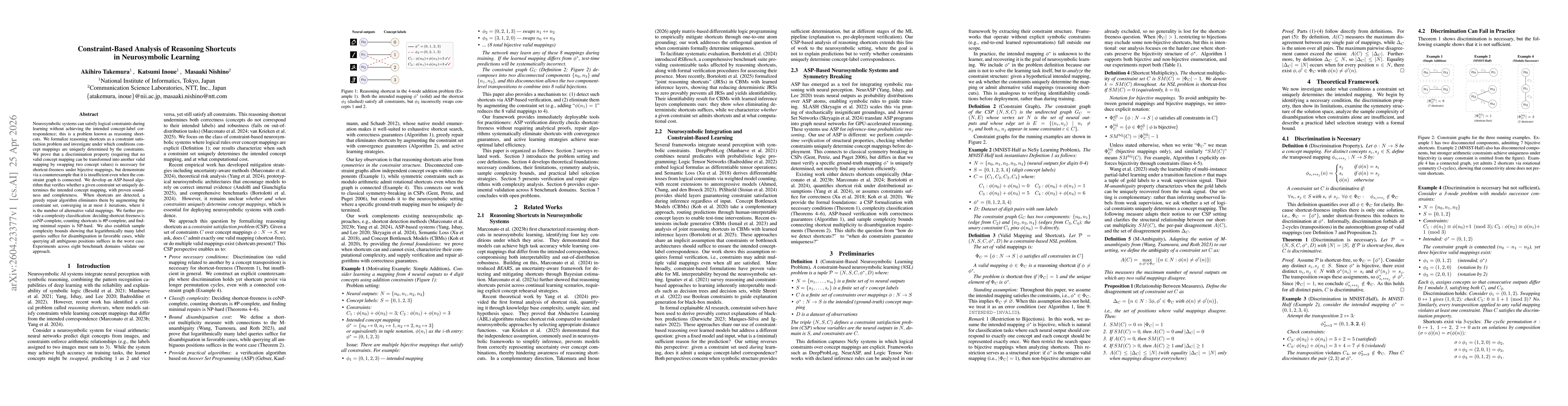 Thumbnail for Constraint-Based Analysis of Reasoning Shortcuts in Neurosymbolic Learning