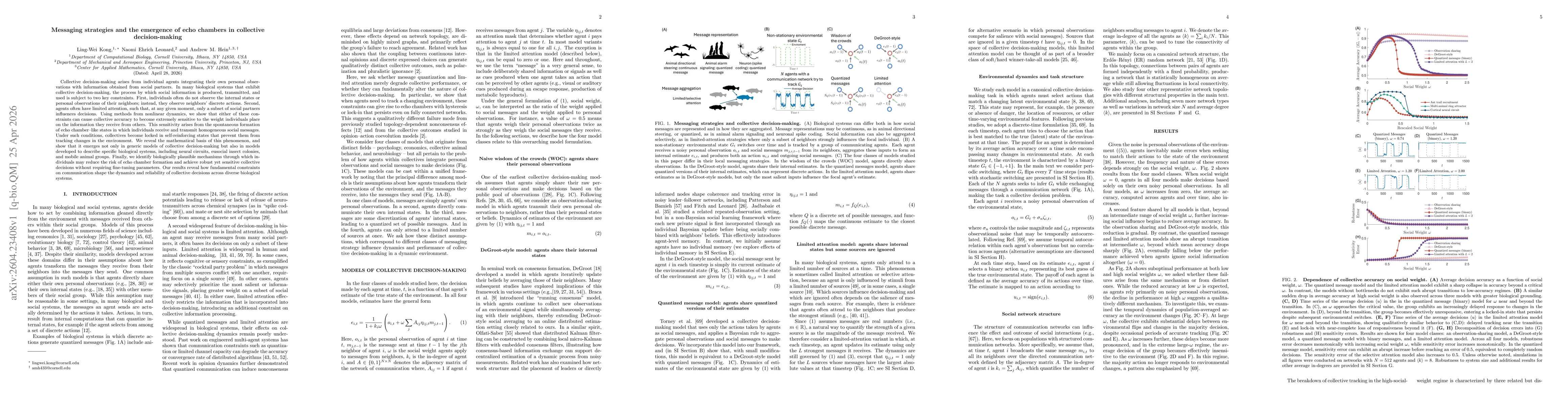 Thumbnail for Messaging strategies and the emergence of echo chambers in collective decision-making