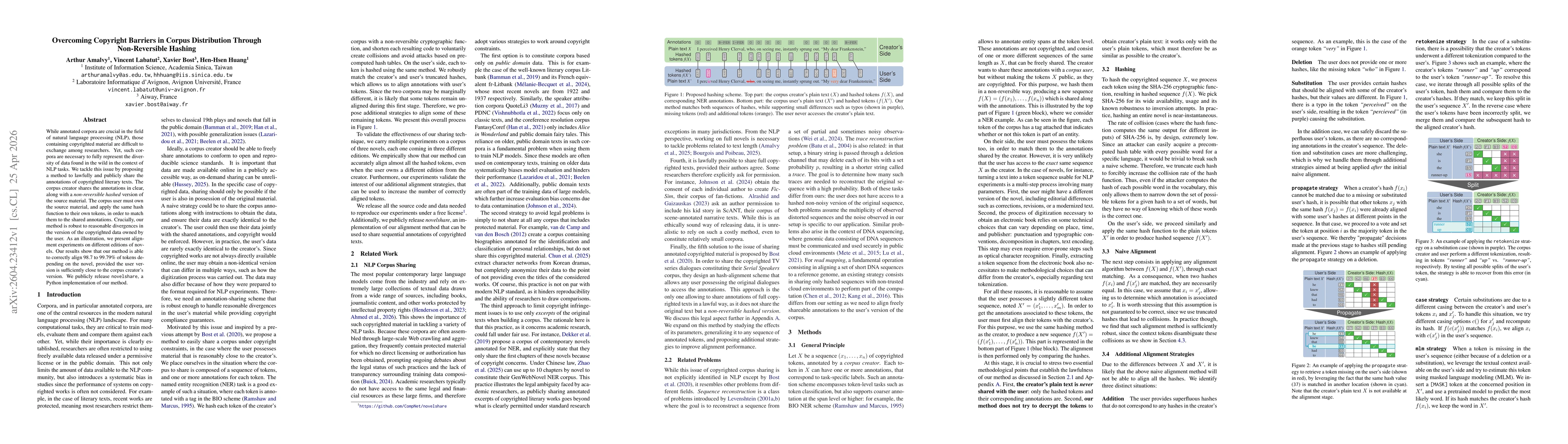 Thumbnail for Overcoming Copyright Barriers in Corpus Distribution Through Non-Reversible Hashing