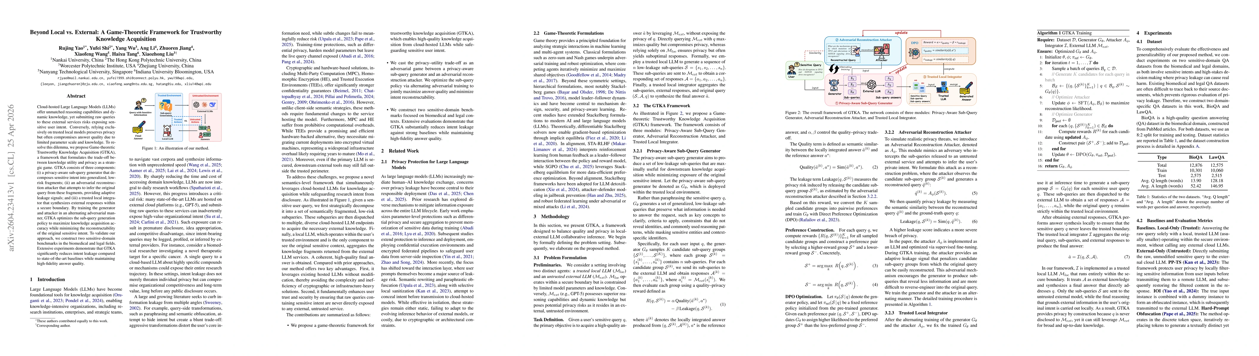 Thumbnail for Beyond Local vs. External: A Game-Theoretic Framework for Trustworthy Knowledge Acquisition