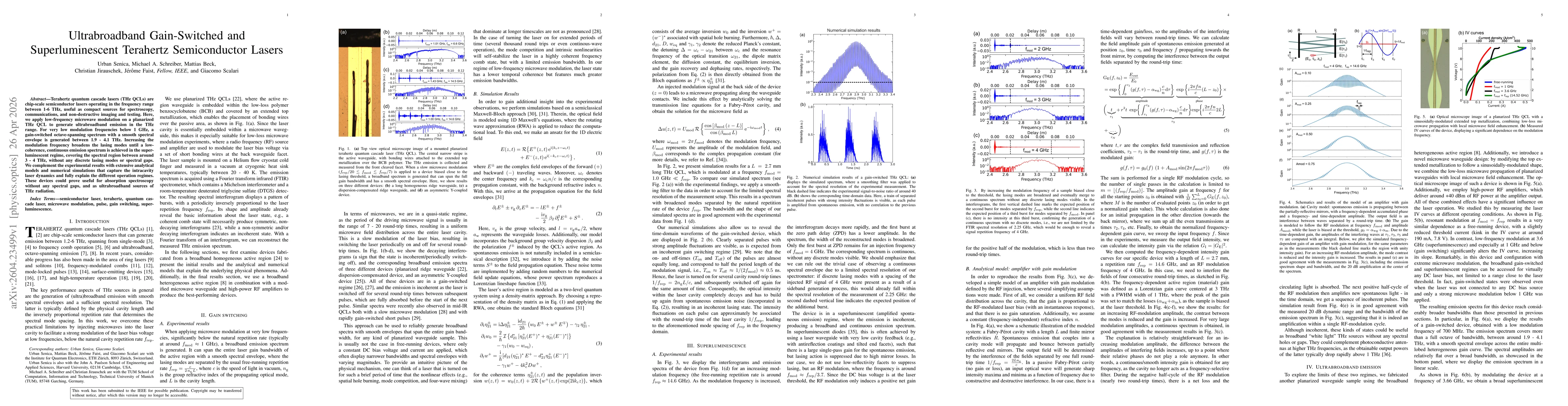 Thumbnail for Ultrabroadband Gain-Switched and Superluminescent Terahertz Semiconductor Lasers