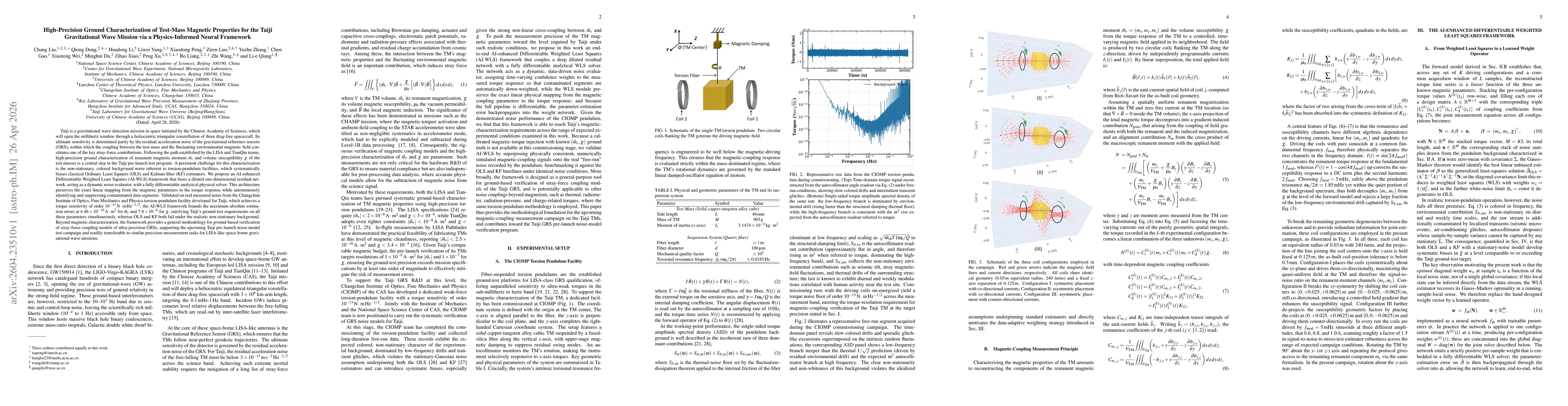 Thumbnail for High-Precision Ground Characterization of Test-Mass Magnetic Properties for the Taiji Gravitational Wave Mission via a Physics-Informed Neural Framework